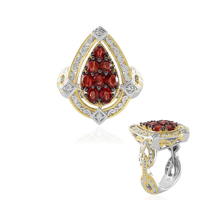 Tansania-Rubin-Silberring (Gems en Vogue)