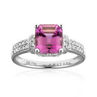 Pinkfarbener Diaspor-Goldring (AMAYANI)