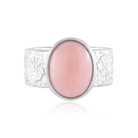 Pinkfarbener Opal-Silberring (de Melo)