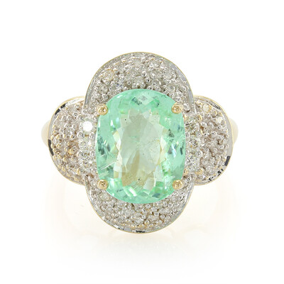 Nigerianischer Paraiba-Turmalin-Goldring (AMAYANI)