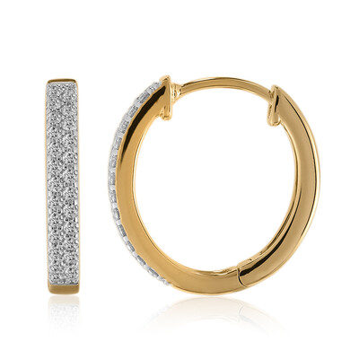 SI1 (G) Brillant-Goldohrringe (Annette)
