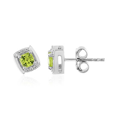 Peridot-Silberohrringe