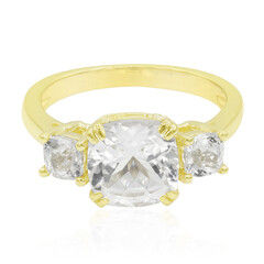 Weißer Kunzit-Goldring