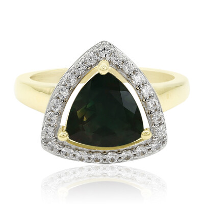 Grüner Tibetanit-Goldring