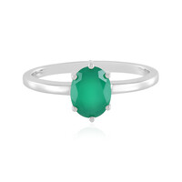 Grüner Onyx-Silberring