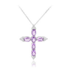 Amethyst-Silberhalskette