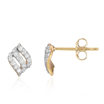 I3 (I) Diamant-Goldohrringe