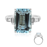AAA-Brasilianischer Aquamarin-Goldring (CIRARI)