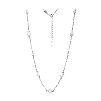 Süßwasserzuchtperlen-Messingcollier (Juwelo Style)
