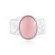 Pinkfarbener Opal-Silberring (de Melo)