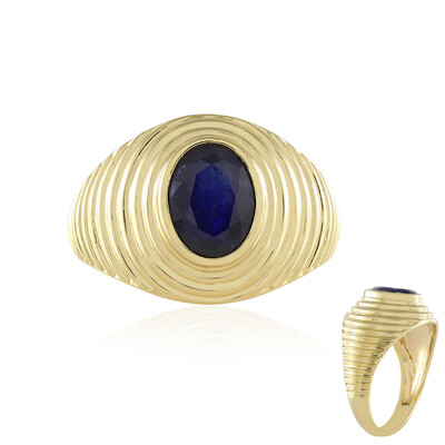 Blauer Madagaskar-Saphir-Silberring