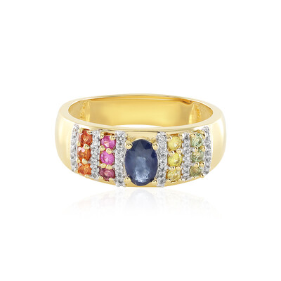 Saphir-Silberring