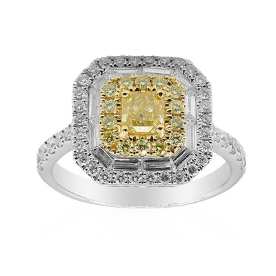Gelber SI2 Brillant-Goldring (CIRARI)