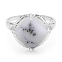 Dendriten-Achat-Silberring