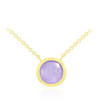 Lavendel-Jade-Silbercollier