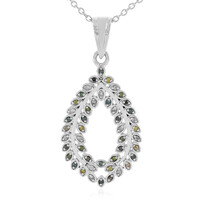 I Diamant-Silberhalskette