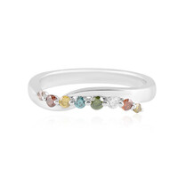 I3 Diamant-Silberring