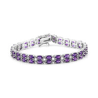 Sambia-Amethyst-Silberarmband