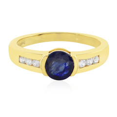 Blauer Madagaskar-Saphir-Silberring