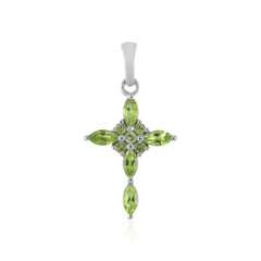 Arizona-Peridot-Silberanhänger