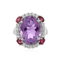 Lavendel-Amethyst-Silberring