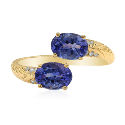 AAA-Tansanit-Goldring (CIRARI)