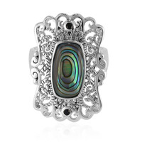 Abalone-Muschel-Silberring (Art of Nature)