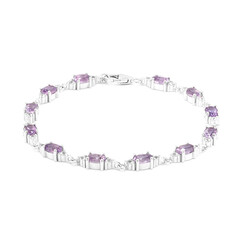 Amethyst-Silberarmband