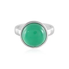 Grüner Onyx-Silberring