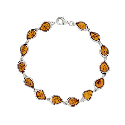 Baltischer Bernstein-Silberarmband (dagen)