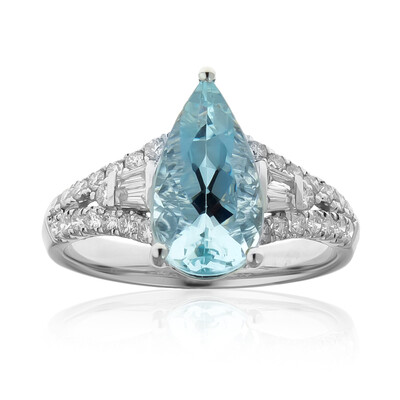AAA-Brasilianischer Aquamarin-Goldring (CIRARI)