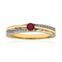 Roter Beryll-Goldring