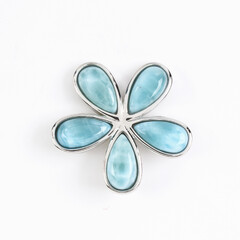 Larimar-Silberanhänger