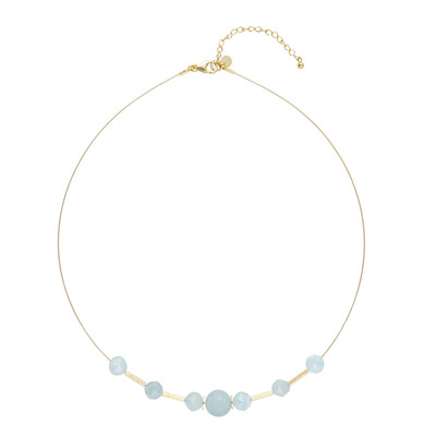 Brasilianischer Aquamarin-Collier
