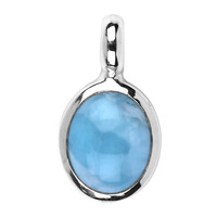 Larimar-Silberanhänger