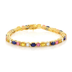Madagaskar-Saphir-Silberarmband