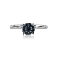 Himmelblauer I1 Diamant-Silberring