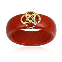 Roter Jaspis-Silberring