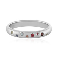 Saphir-Silberring