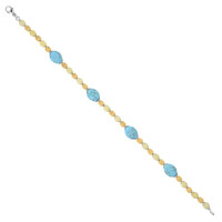 Edelstein-Silberarmband