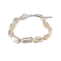 Süßwasserzuchtperlen-Silberarmband (TPC)