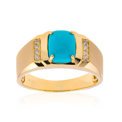 Sleeping Beauty-Türkis-Goldring (CIRARI)
