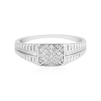 I2 (I) Diamant-Herren-Silberring
