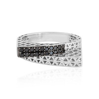 Schwarzer Diamant-Goldring (Ornaments by de Melo)