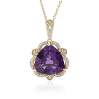 Uruguay-Amethyst-Goldhalskette (AMAYANI)