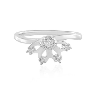 I2 (I) Diamant-Silberring