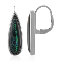 Abalone-Muschel-Silberohrringe
