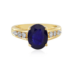 Blauer Madagaskar-Saphir-Silberring