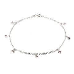 Rhodolith-Silberarmband