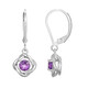 Amethyst-Silberohrringe